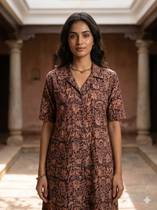 Pure Kalamkari One-Piece