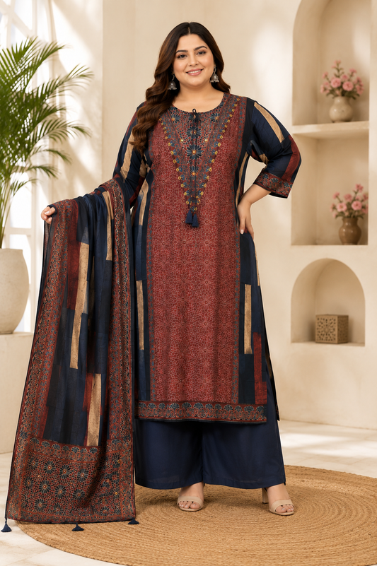 Pure Crepe Suit BIG SIZE