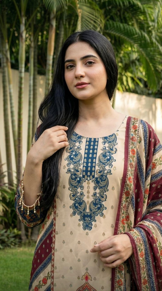Pure Poly Crepe Suit