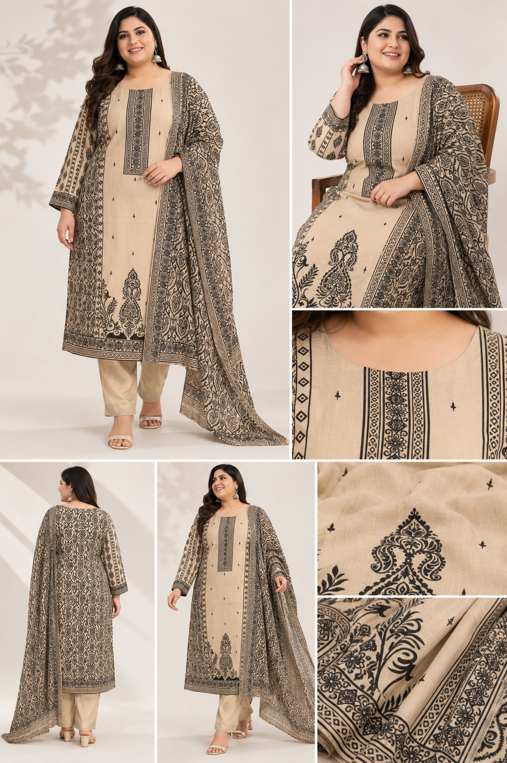 Pure Crepe Suit BIG SIZE