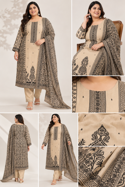 Pure Crepe Suit BIG SIZE