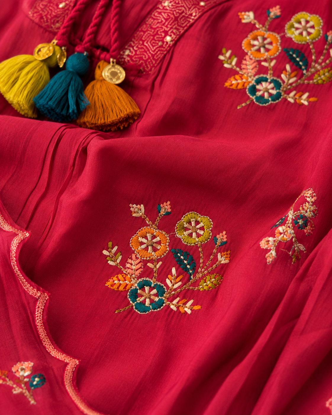 PURE SEMI PARTY WEAR MUL CHANDERI SUIT