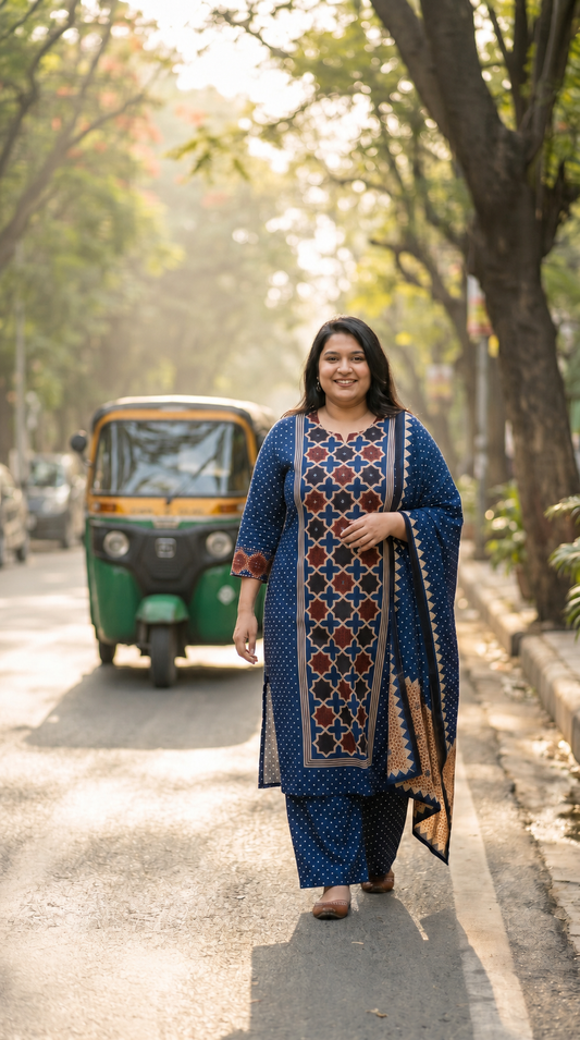 BIG SIZE PURE COTTON SUIT
