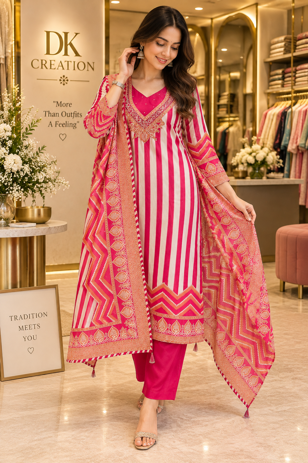 Gejji Silk Festival Wear Suit Set