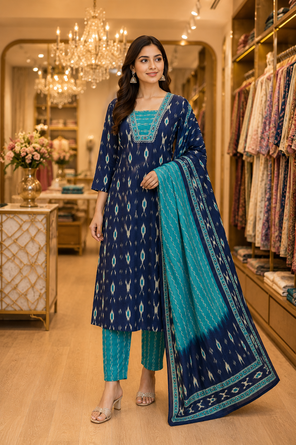 Pure Cotton Jaipuri Everyday Wear Suit
