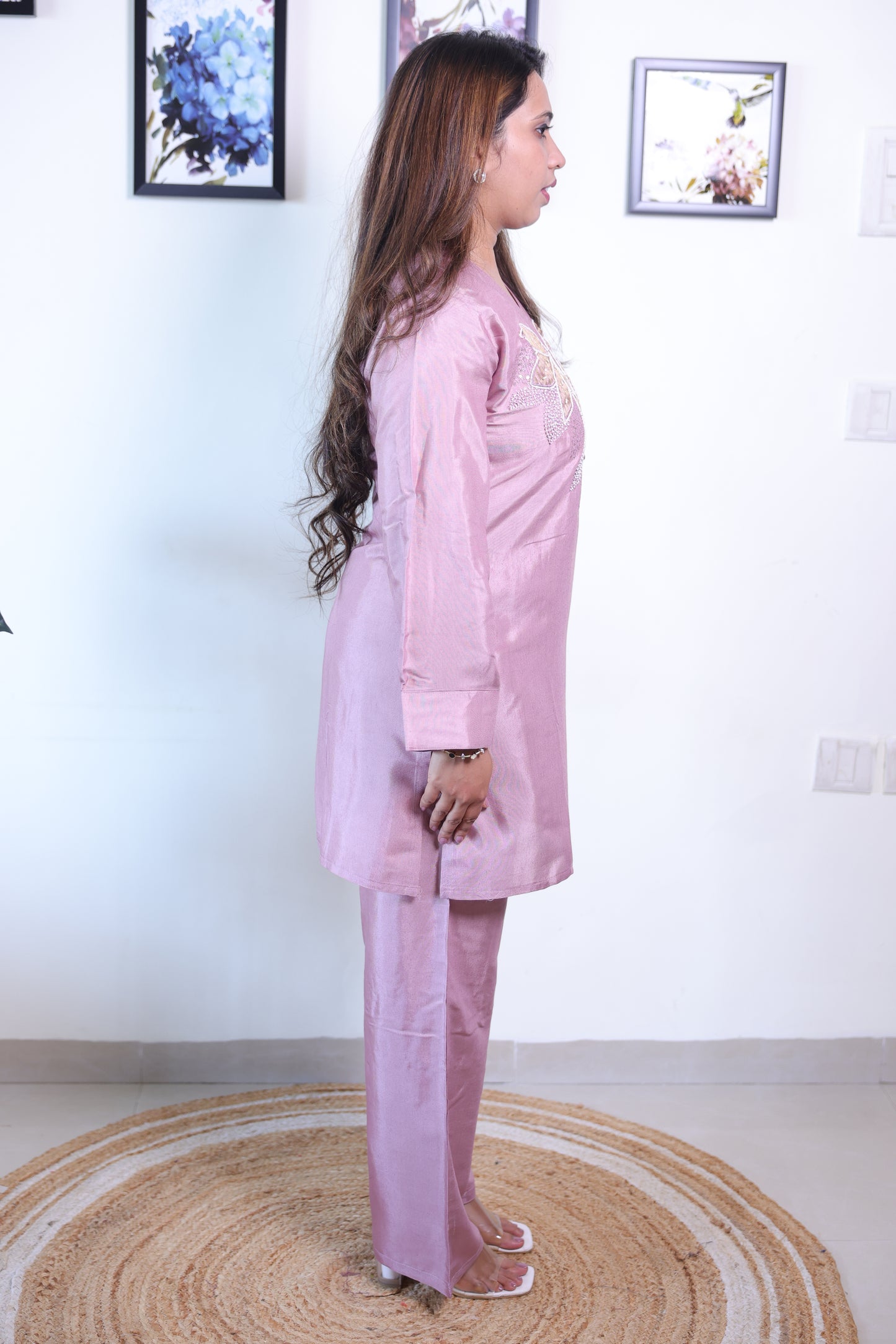 Pink Handwork Cord Set