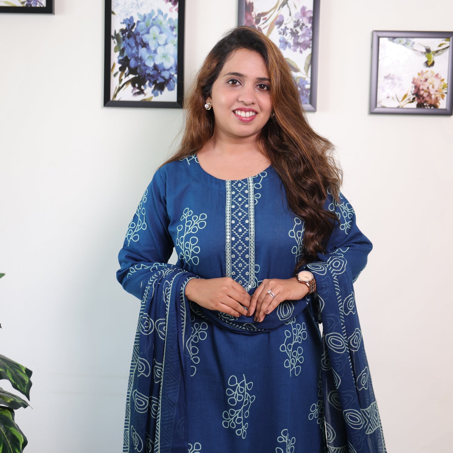 Blue Cotton Suit