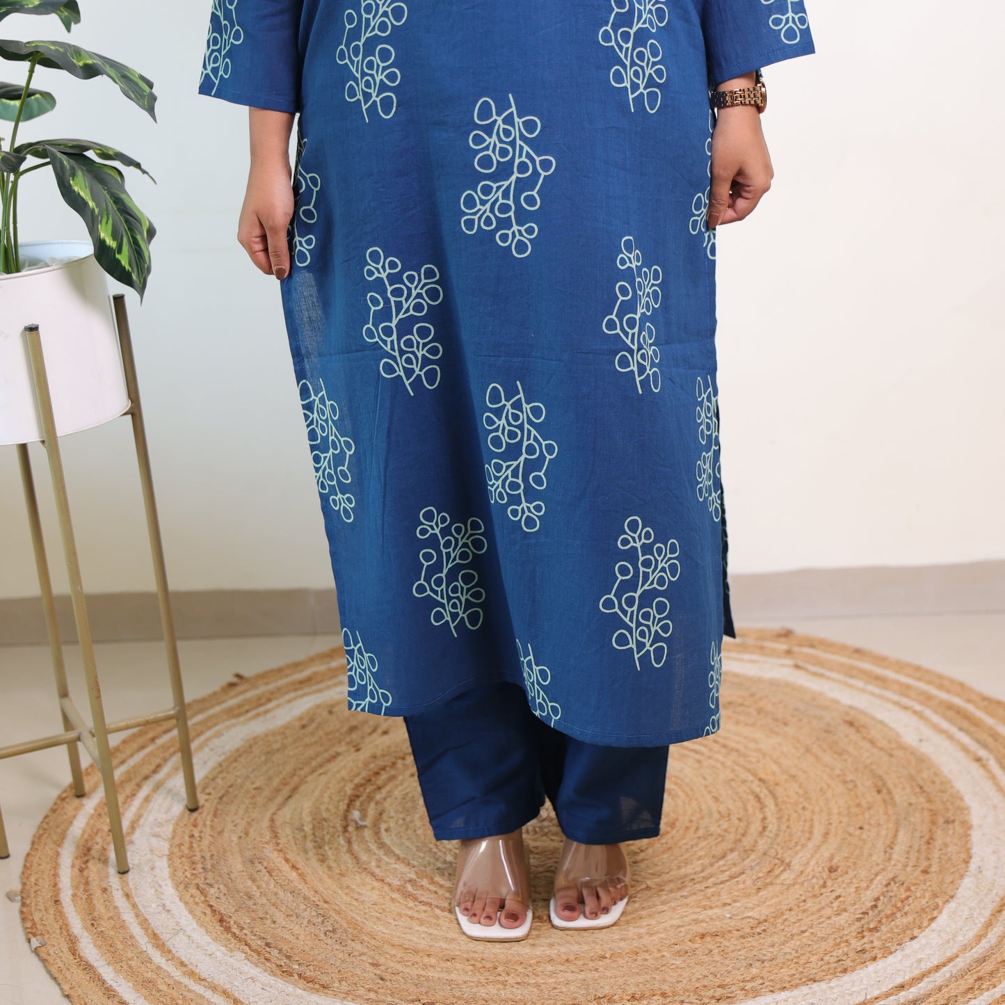 Blue Cotton Suit