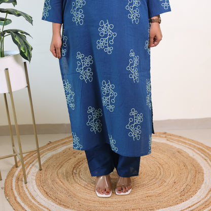 Blue Cotton Suit