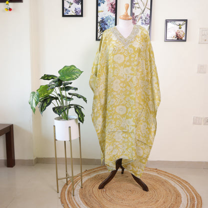 Soft Tissue Fabric Yellow Flower