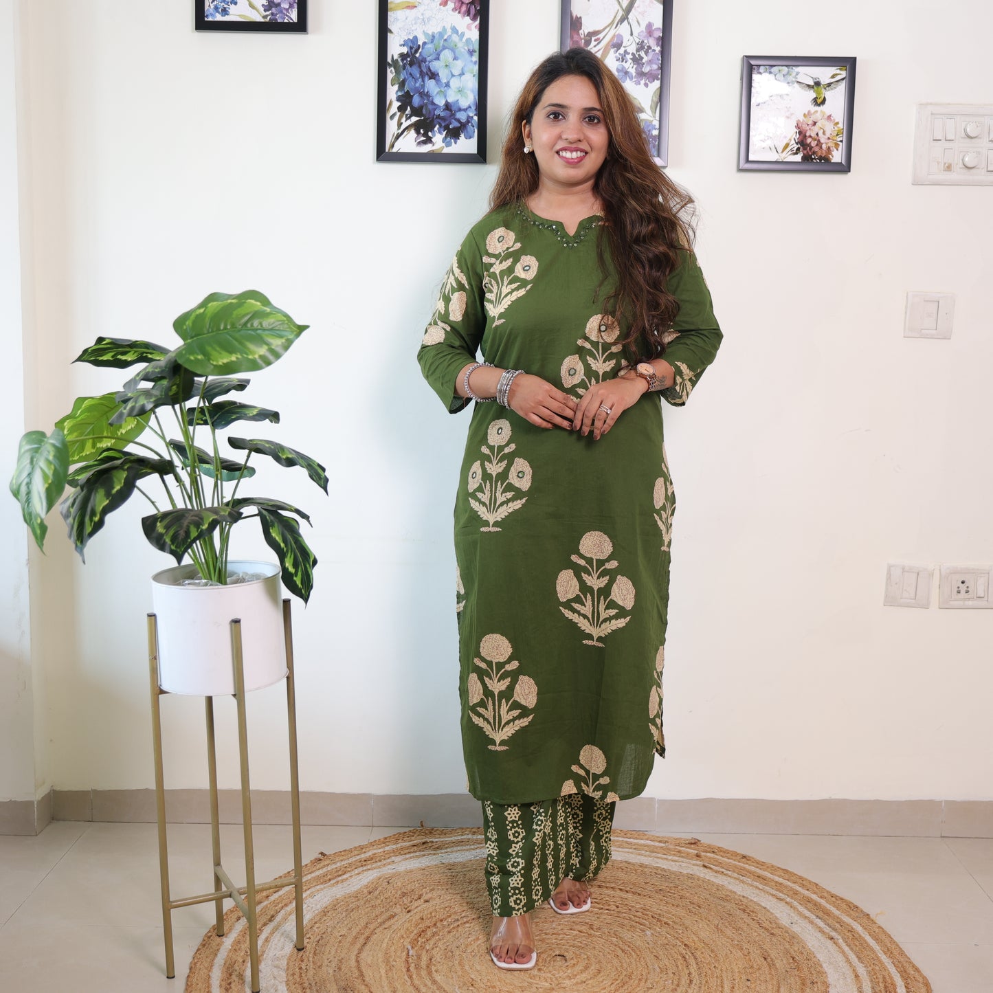 Straight Flower Print