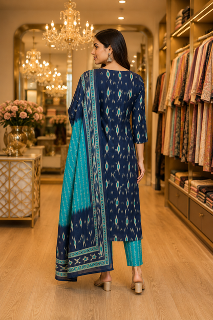 Pure Cotton Jaipuri Everyday Wear Suit