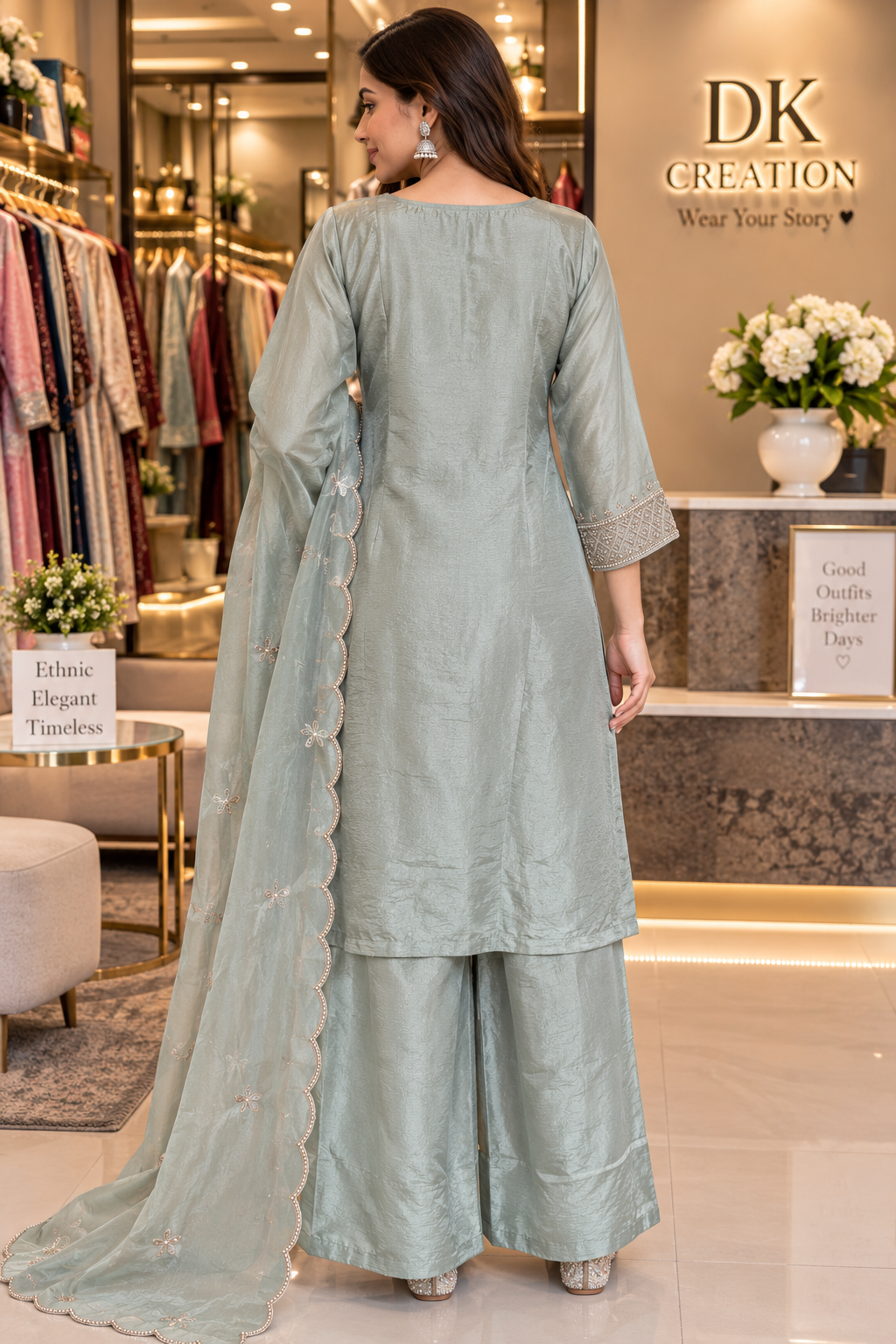 Festival Wear Hadnwork Plazzo Set