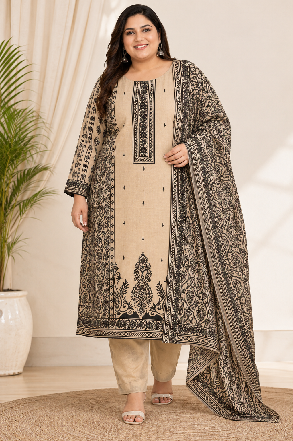 Pure Crepe Suit BIG SIZE