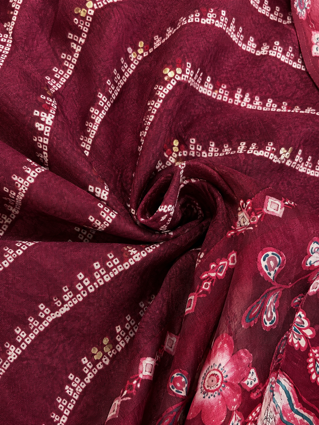 Pure Muslin Kurti Pant Dupatta Set
