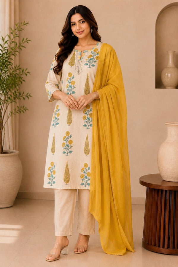 Khadi Linen Suit