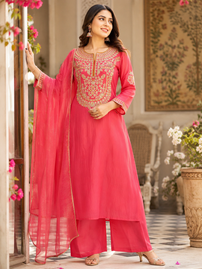 Mul Chanderi Suit
