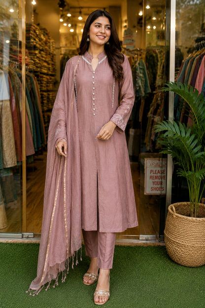 Mul Chanderi Suit