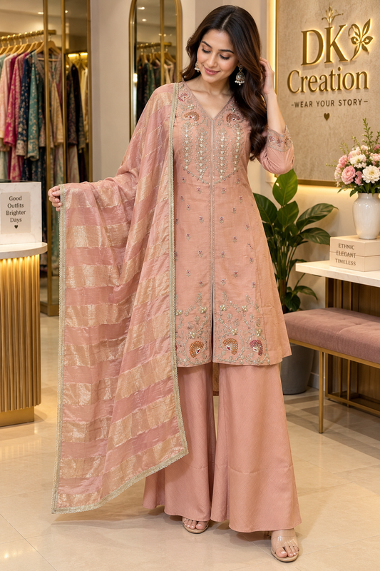 Shimmer Indo-West Festival Wear Suit Set