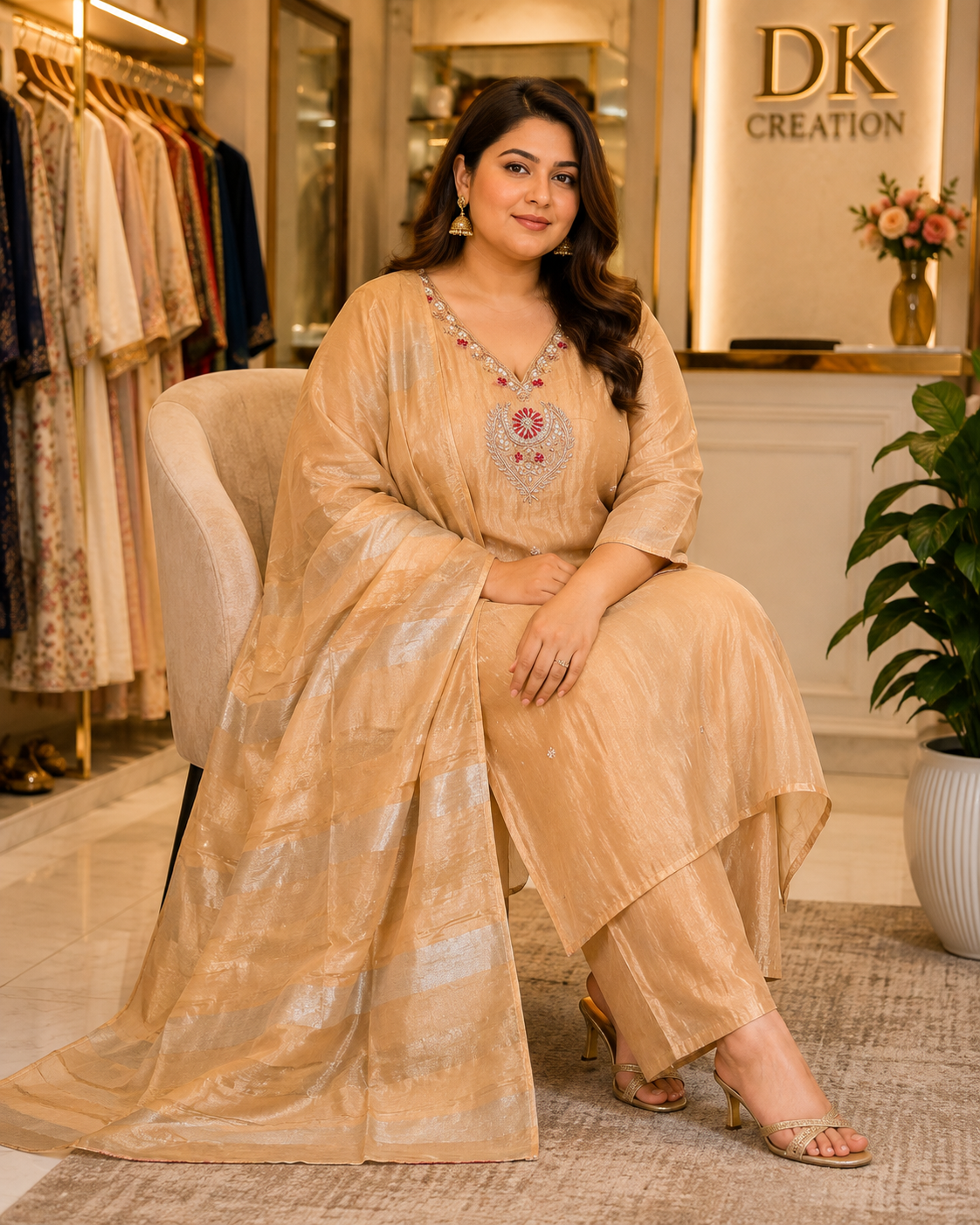 BIG SIZE HEAVY SHIMMER SUIT RAKSHABANDHAN SPECIAL