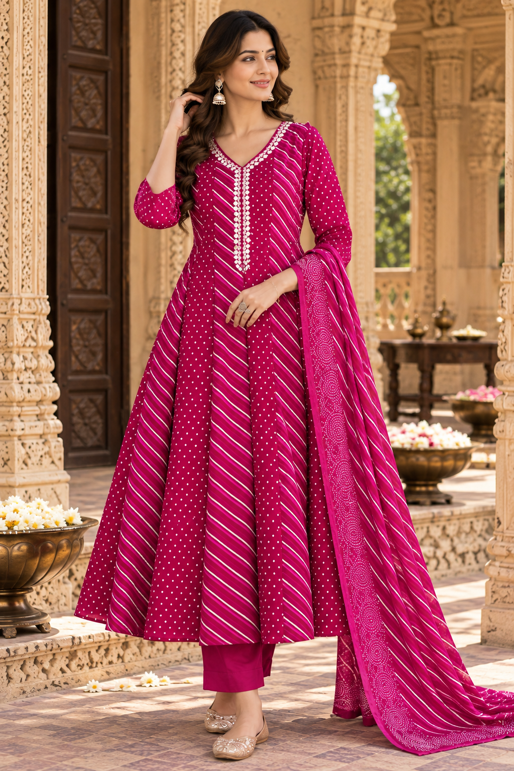 Pure Mul Cotton Jaipuri Suit