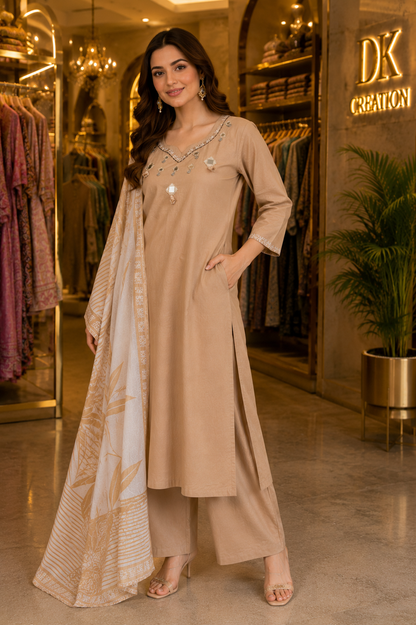 Pure Cotton Office/Daily Wear Suit
