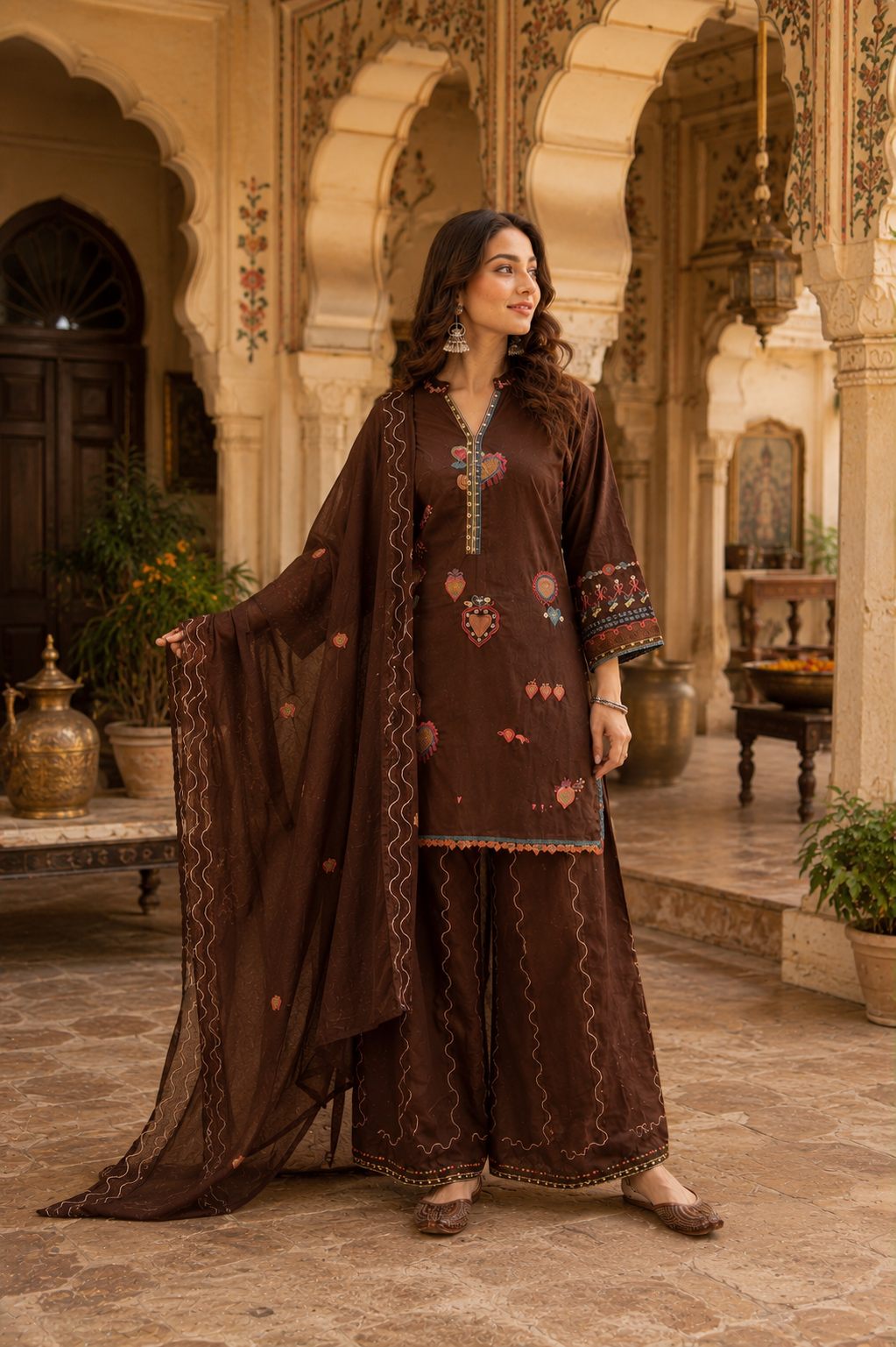 Pure Cotton Plazzo Set