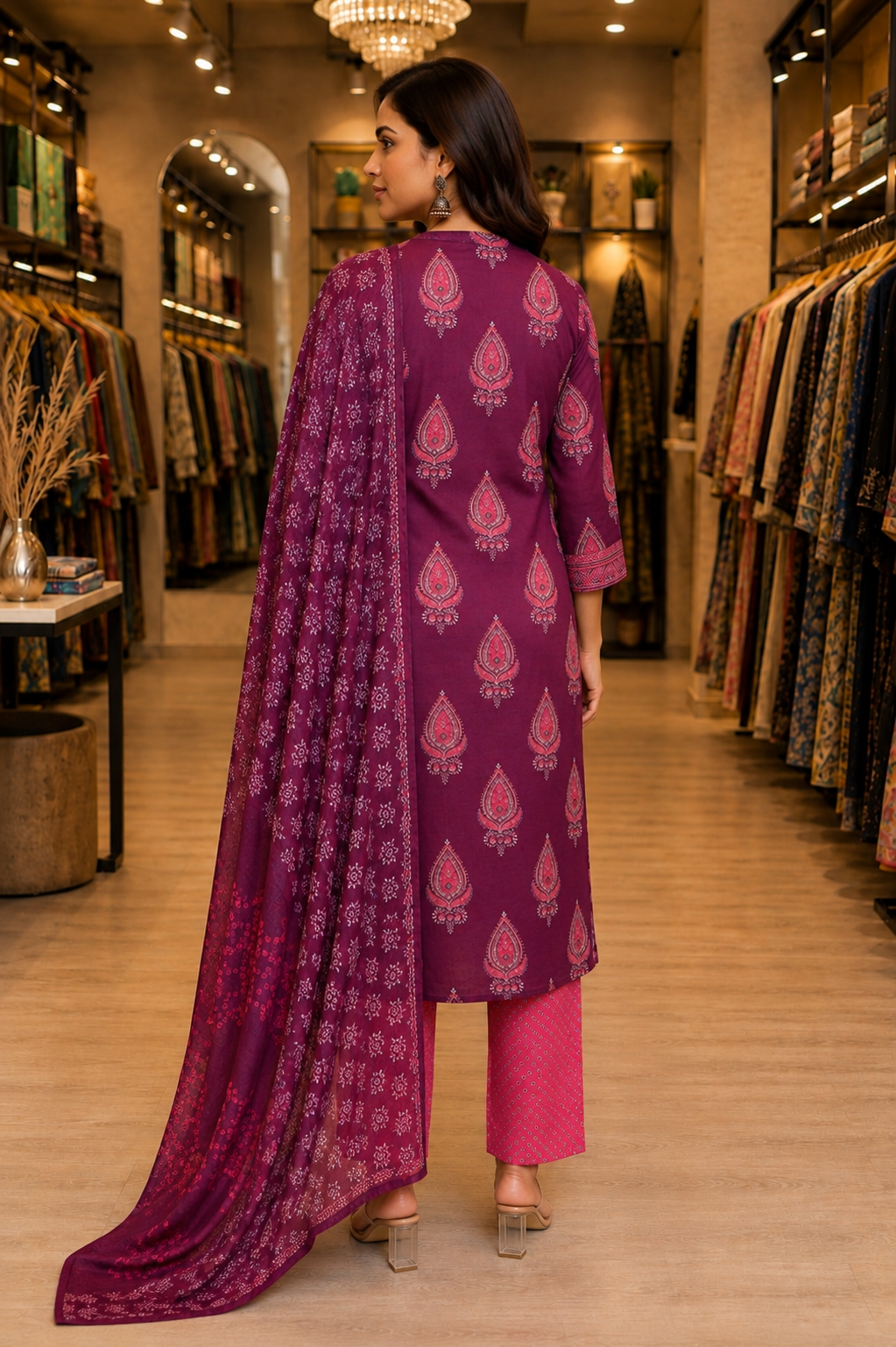 Pure Cotton Dupatta Suit