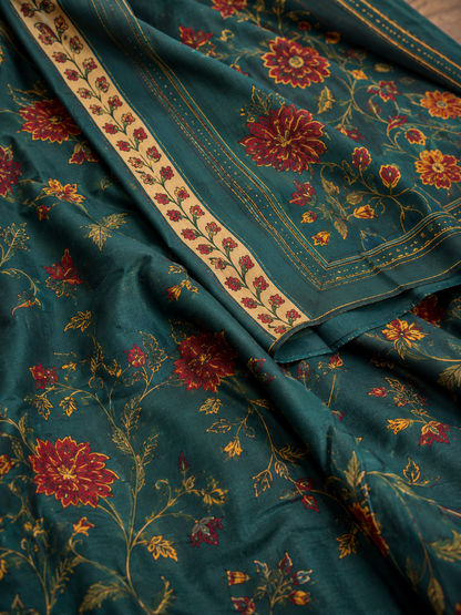 Pure Cotton Kurti Ghagra and Dupatta Set