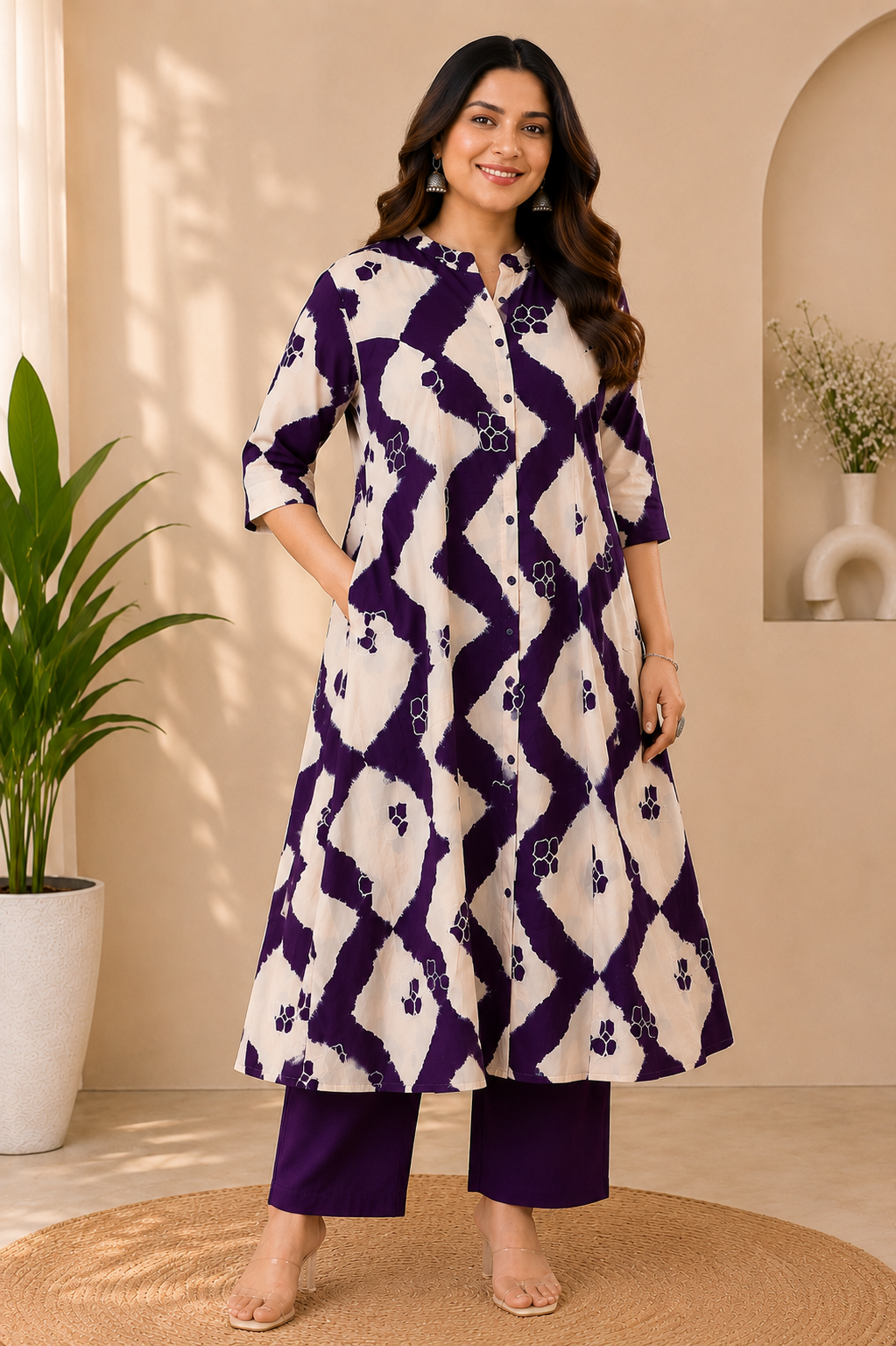 Pure Cotton Kurti Plazzo