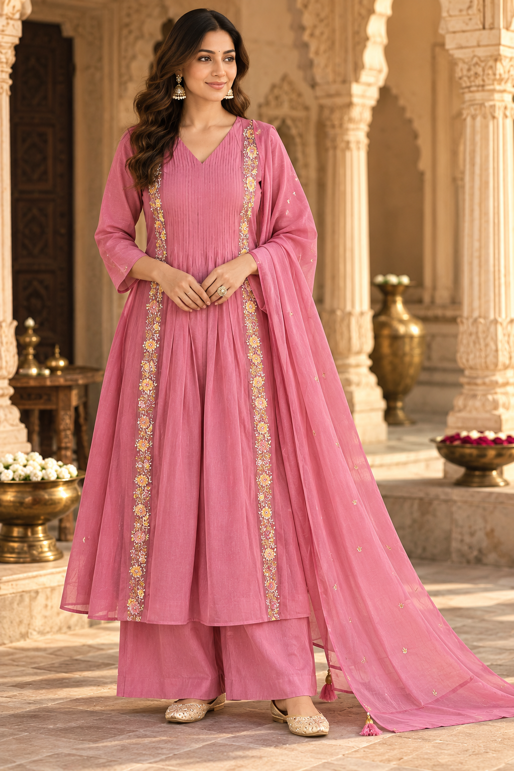 Festival Wear Mul Chanderi Suit