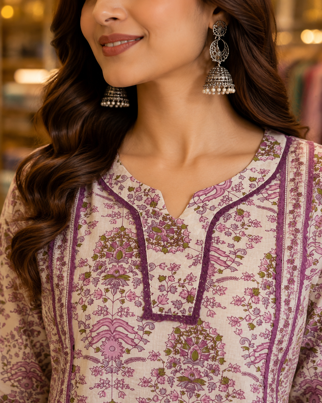 Pure Cotton Office Wear Kurti With Pant