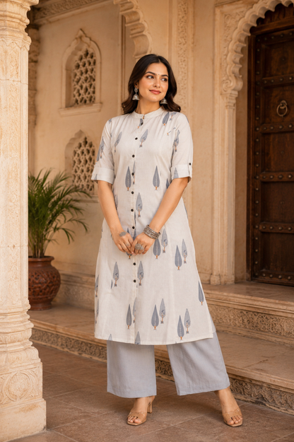Pure Cotton Kurti with Plazzo