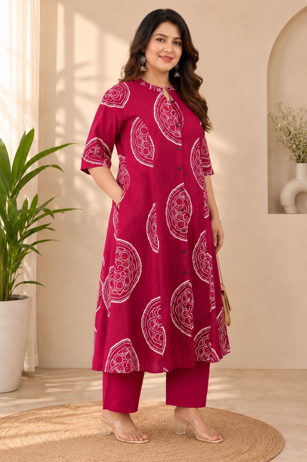 Pure Cotton Kurti Plazzo Set