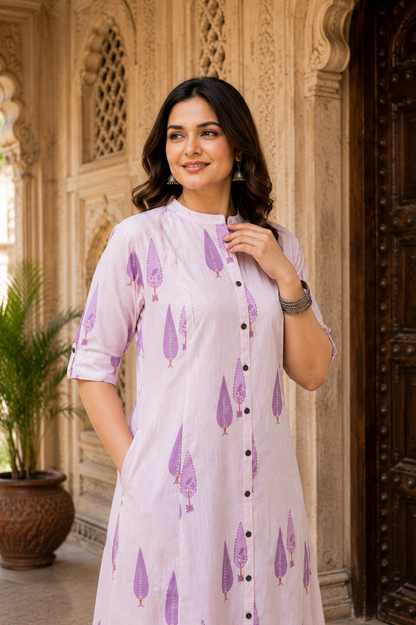 Pure Cotton Kurti with Plazzo