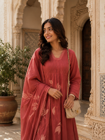 Pure Mul Chanderi Suit