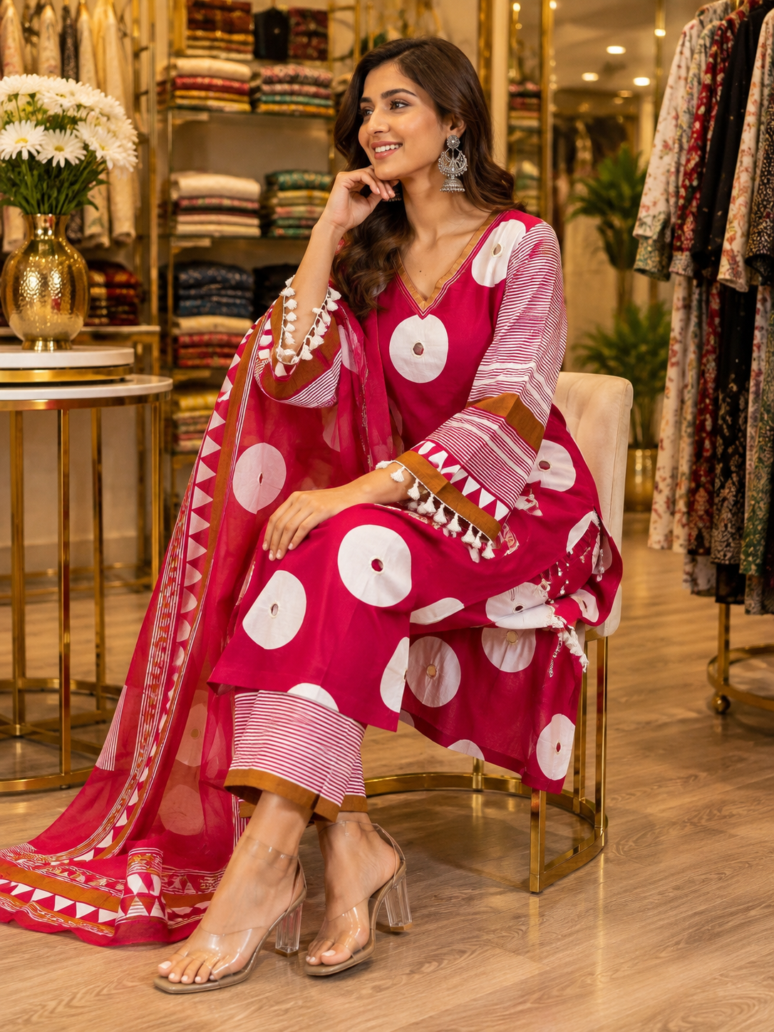 Pure Mul Cotton Farsi Salwar Suit