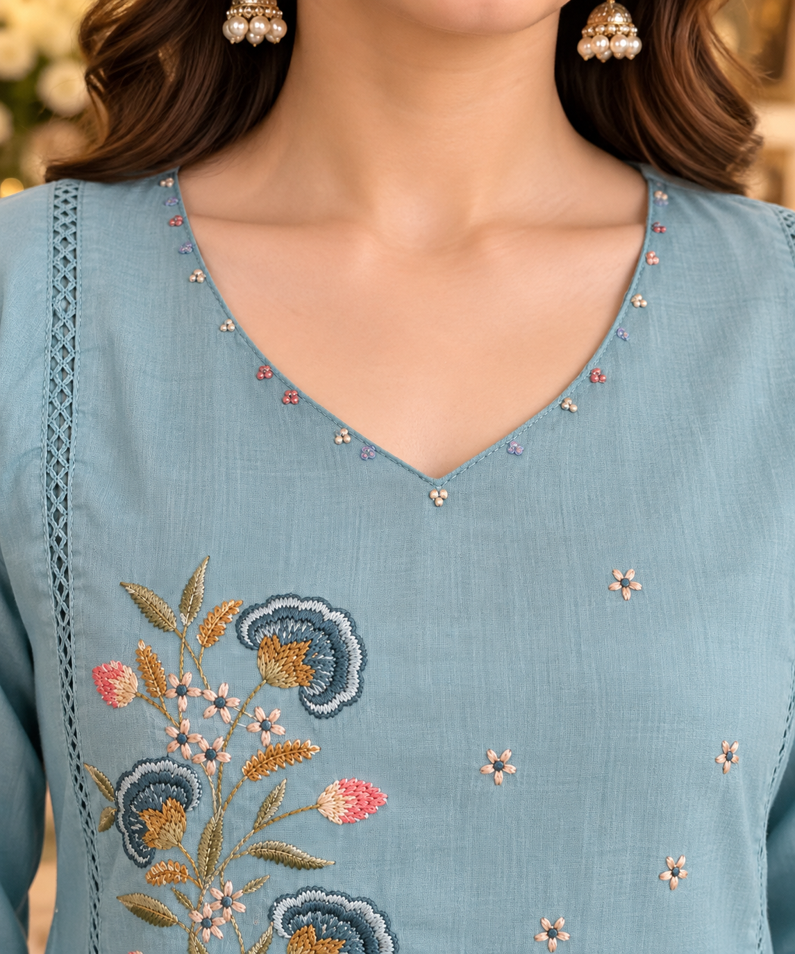 Pure Mul Cotton 3pc Suit