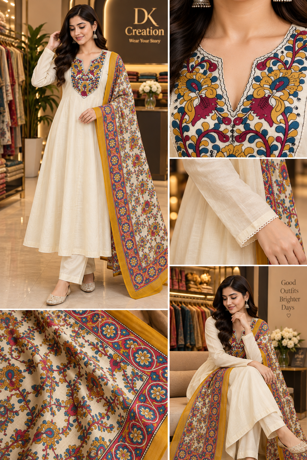 Pure Mul Cotton Anarkali Suit
