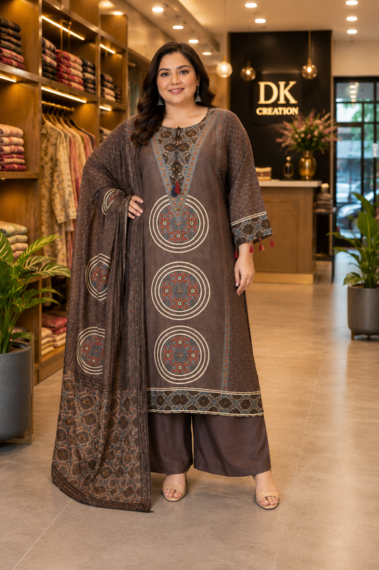 Pure Crepe Suit BIG SIZE