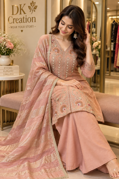 Shimmer Indo-West Festival Wear Suit Set