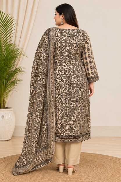 Pure Crepe Suit BIG SIZE