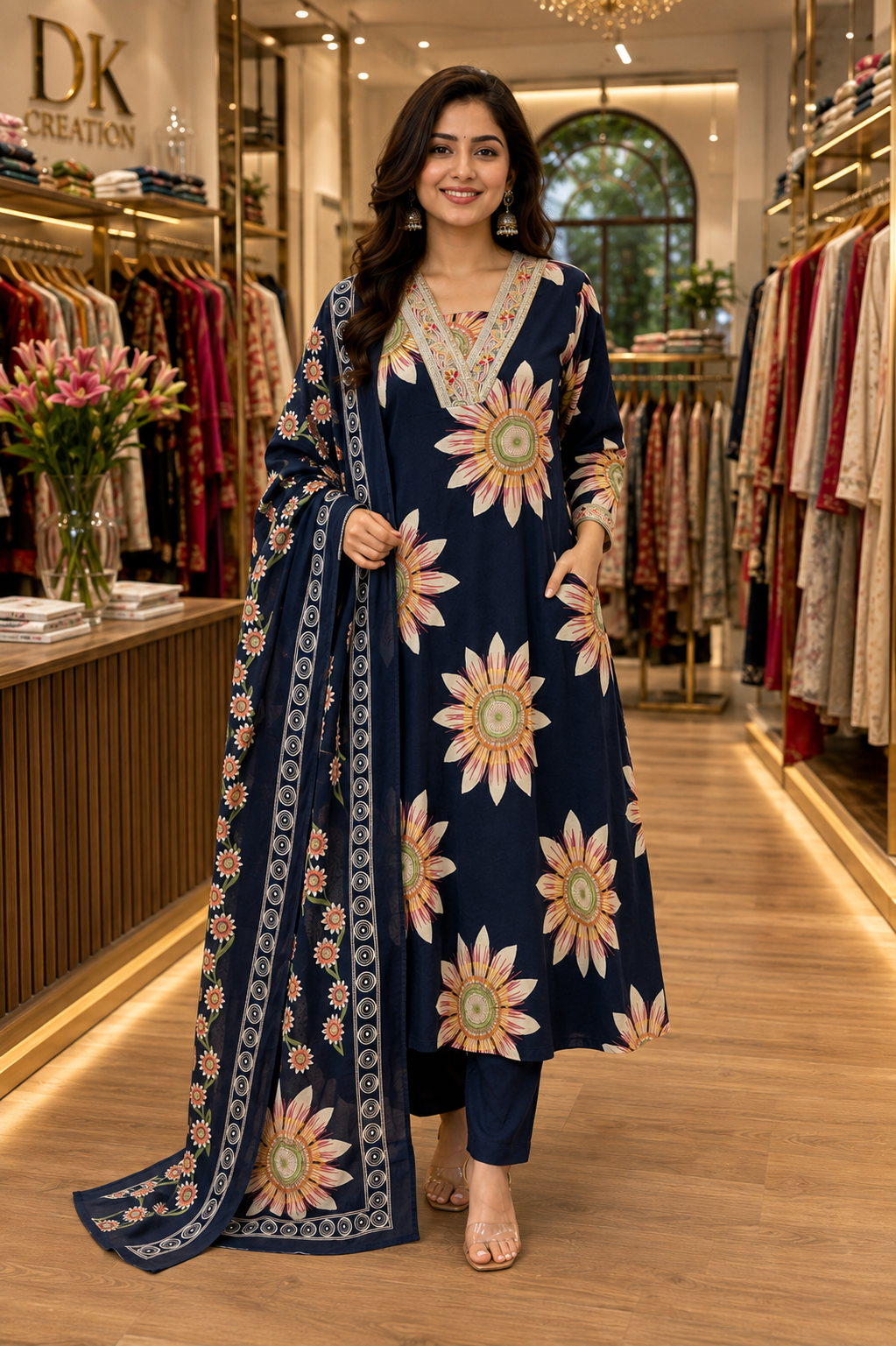 Pure cotton daily wear suit
