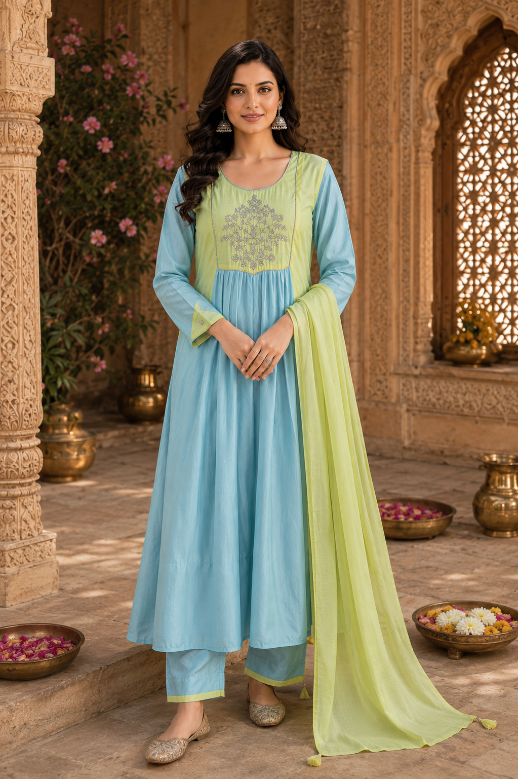 Pure Mul Chanderi Suit