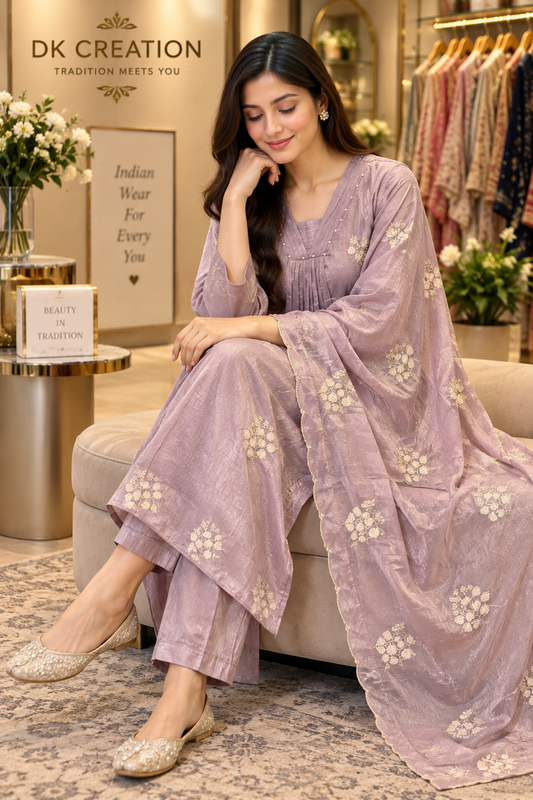 Pure Chinon A-Line Festival Wear Suit