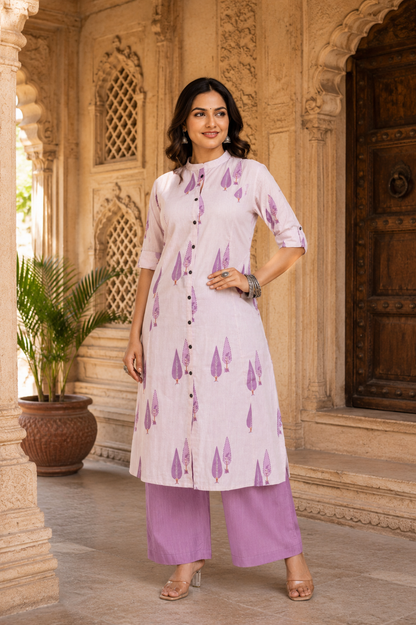 Pure Cotton Kurti with Plazzo