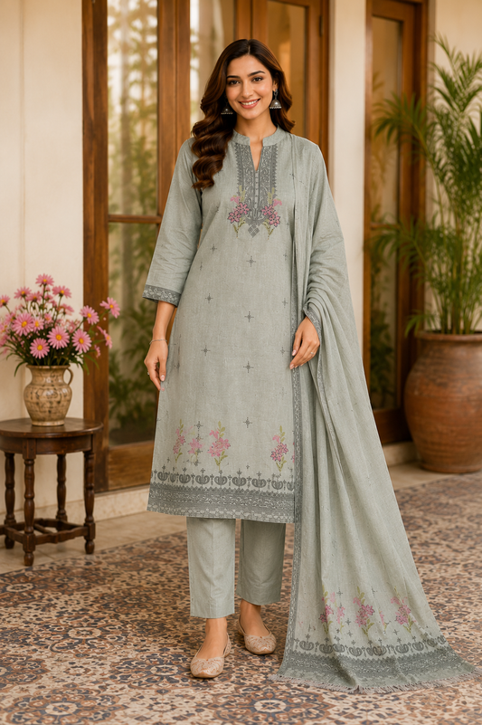 Premium Linen Cotton Suit