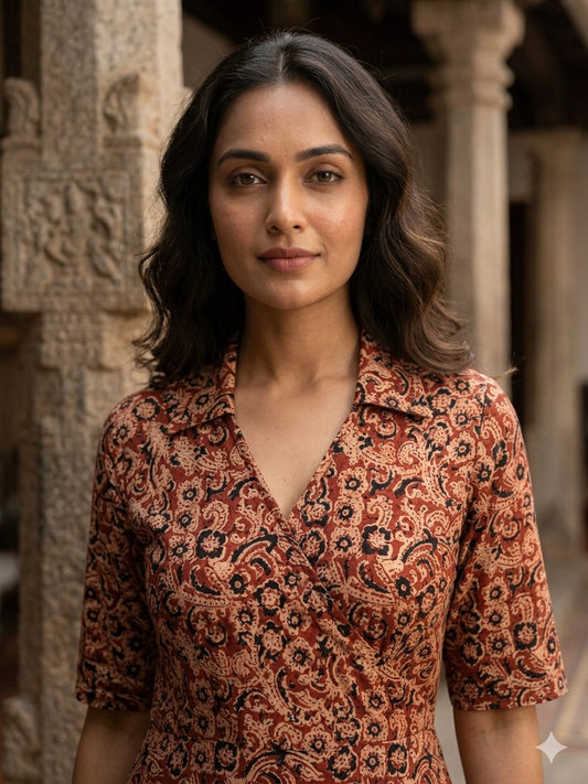 Pure Kalamkari One-Piece