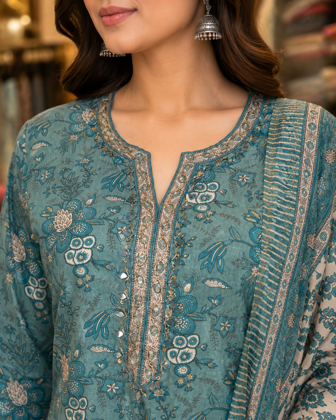 PURE COTTON GHARARA SET