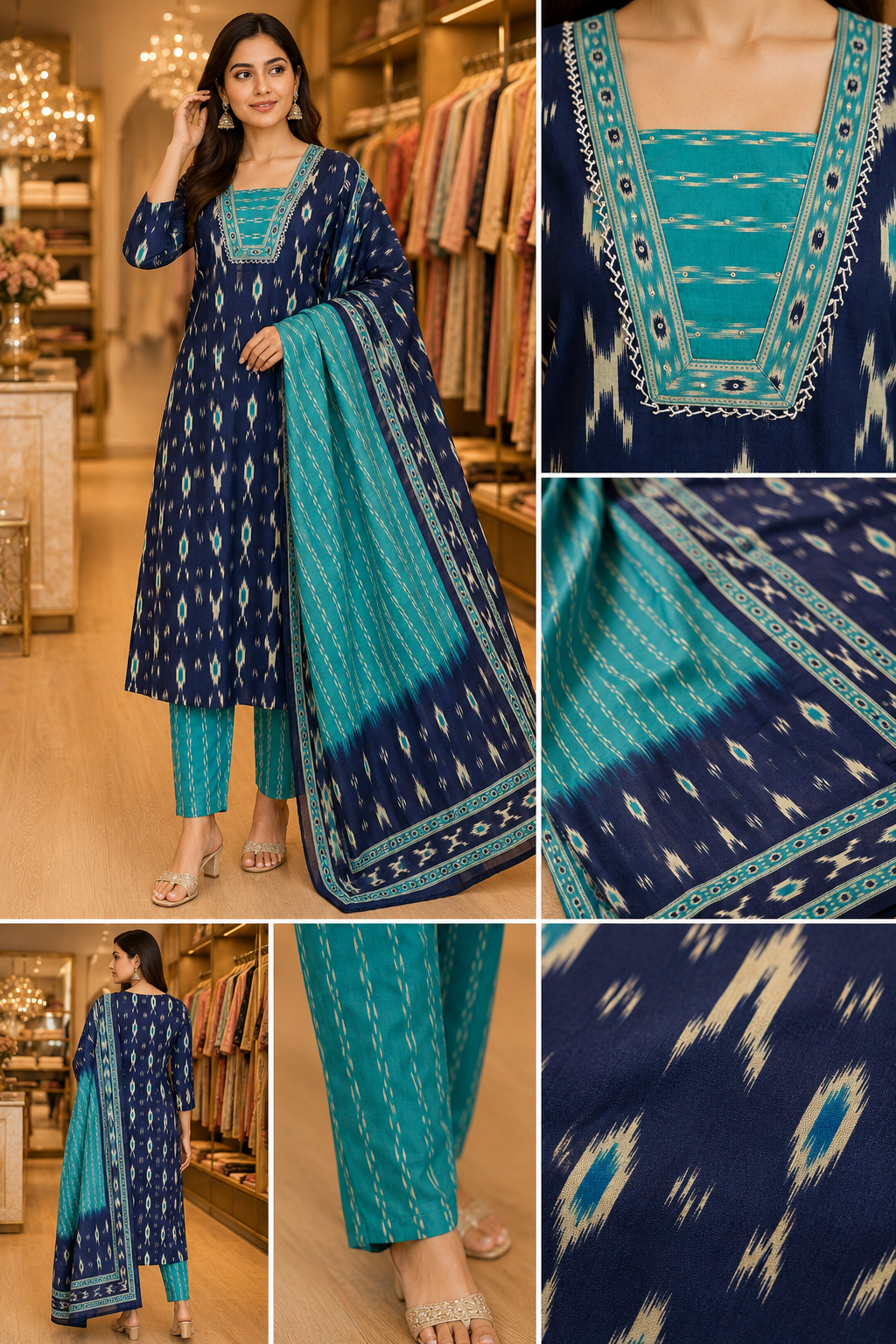 Pure Cotton Jaipuri Everyday Wear Suit